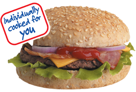 Uncle Sams Hamburger Express Takeaway - Burgers individually cooked